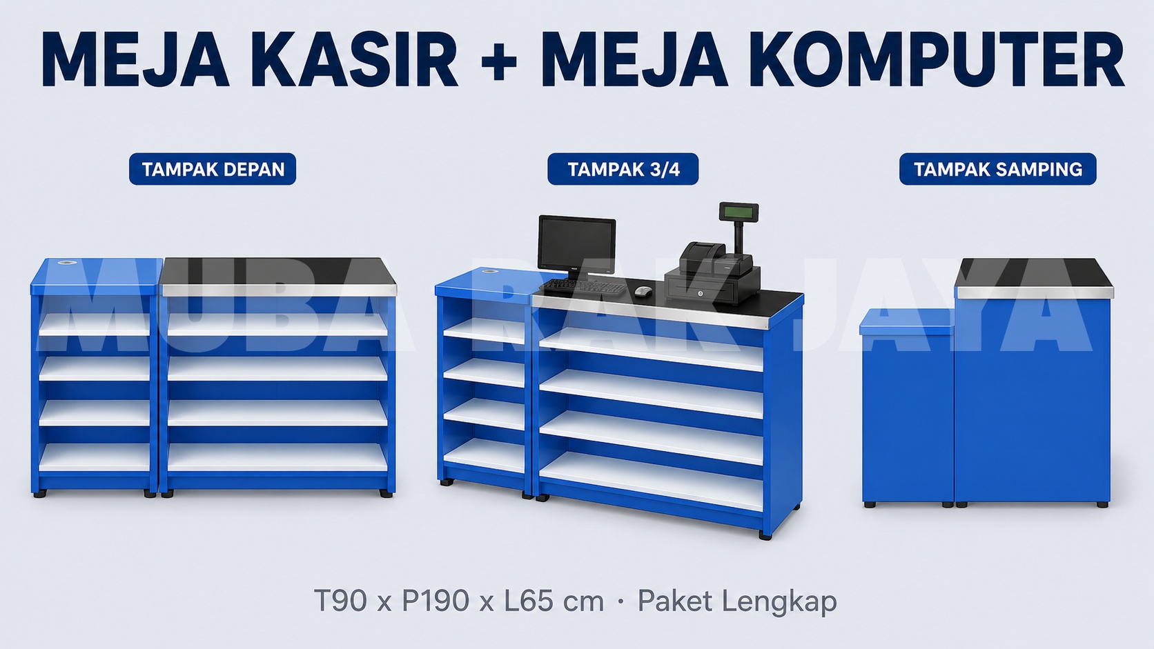 Meja Kasir + Meja Komputer